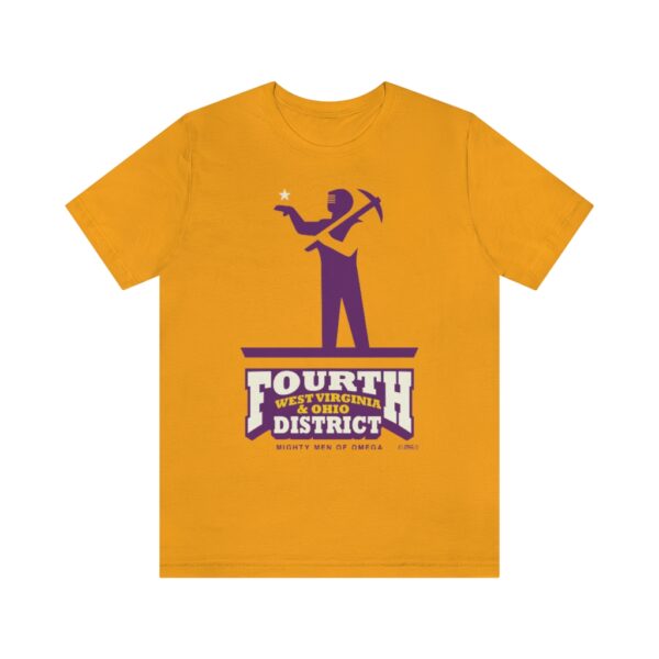 Omega Psi Phi Fourth District Miners - Unisex Jersey Short Sleeve Tee - Image 2