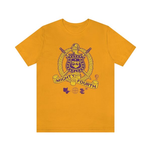 Omega Psi Phi Fourth D Badge  - Unisex Jersey Short Sleeve Tee - Image 7