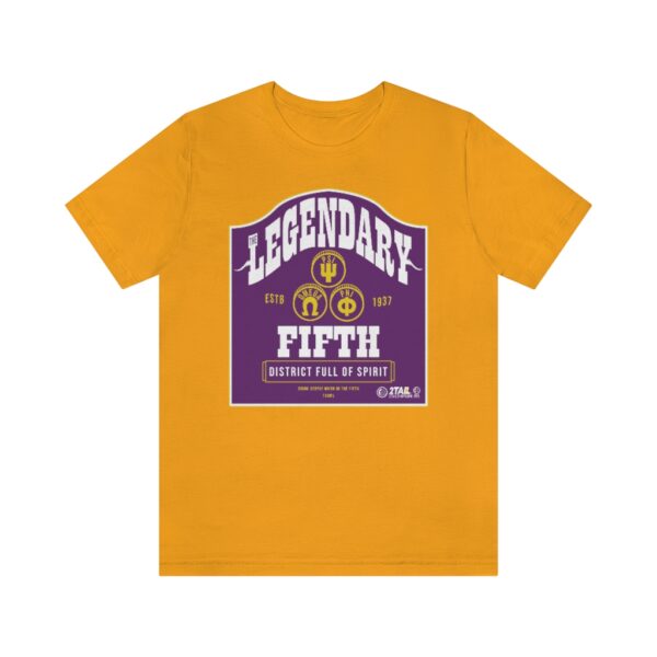 Omega Psi Phi Labeled Legendary - Unisex Jersey Short Sleeve Tee - Image 3