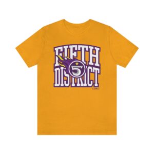 Omega Psi Phi Fifth District Text - Unisex Jersey Short Sleeve Tee