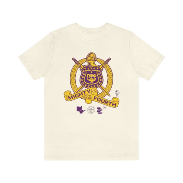 Omega Psi Phi Fourth D Badge  - Unisex Jersey Short Sleeve Tee