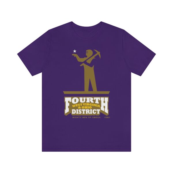 Omega Psi Phi Fourth District Miners - Unisex Jersey Short Sleeve Tee