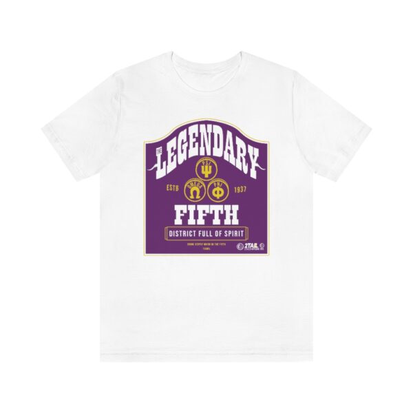 Omega Psi Phi Labeled Legendary - Unisex Jersey Short Sleeve Tee - Image 2