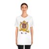 Omega Psi Phi Fourth D Badge  - Unisex Jersey Short Sleeve Tee - Image 5