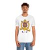 Omega Psi Phi Fourth D Badge  - Unisex Jersey Short Sleeve Tee - Image 6