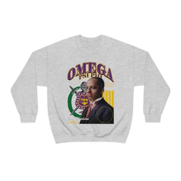 Omega Psi Phi Mr. Carter - Unisex Heavy Blend™ Crewneck Sweatshirt - Image 2