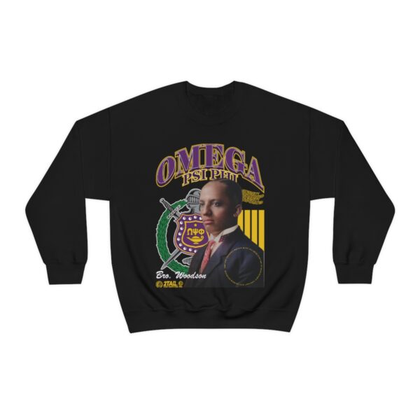 Omega Psi Phi Mr. Carter - Unisex Heavy Blend™ Crewneck Sweatshirt - Image 3