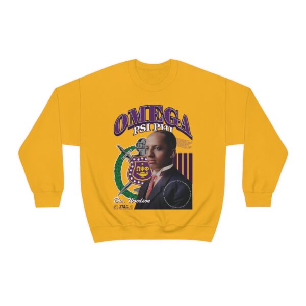Omega Psi Phi Mr. Carter - Unisex Heavy Blend™ Crewneck Sweatshirt - Image 4