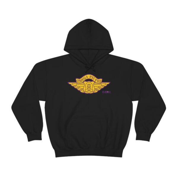Fly Brothers of Omega Psi Phi - Unisex Heavy Blend™ Hooded Sweatshirt - Image 3