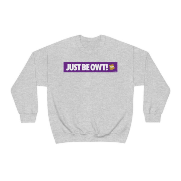 Just Be Owt Bar Omega Psi Phi - Unisex Heavy Blend™ Crewneck Sweatshirt - Image 3
