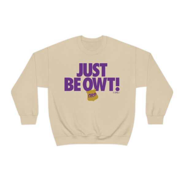 Just Be Owt Omega Psi Phi - Unisex Heavy Blend™ Crewneck Sweatshirt - Image 5
