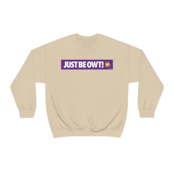 Just Be Owt Bar Omega Psi Phi - Unisex Heavy Blend™ Crewneck Sweatshirt - Image 5