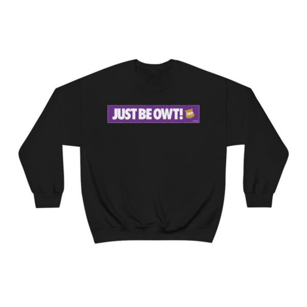 Just Be Owt Bar Omega Psi Phi - Unisex Heavy Blend™ Crewneck Sweatshirt - Image 4