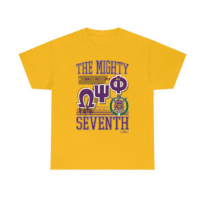 Omega Psi Phi The Mighty 7th - Unisex Heavy Cotton Tee
