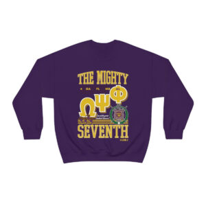Omega Psi Phi The Mighty 7th - Unisex Heavy Blend™ Crewneck Sweatshirt