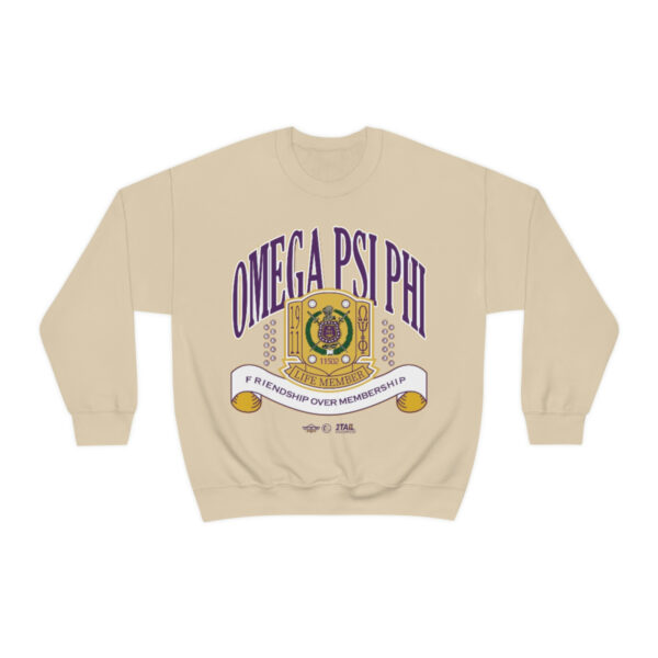 Omega Psi Phi FOM Lifer - Unisex Heavy Blend™ Crewneck Sweatshirt - Image 5