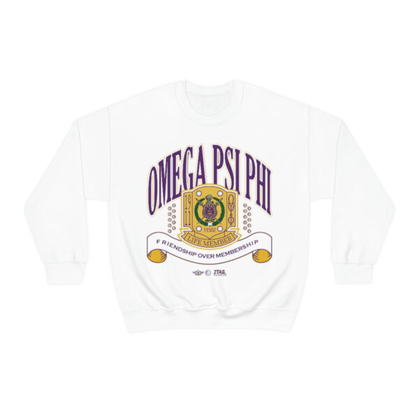Omega Psi Phi FOM Lifer - Unisex Heavy Blend™ Crewneck Sweatshirt - Image 2