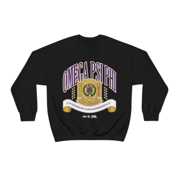 Omega Psi Phi FOM Lifer - Unisex Heavy Blend™ Crewneck Sweatshirt - Image 4