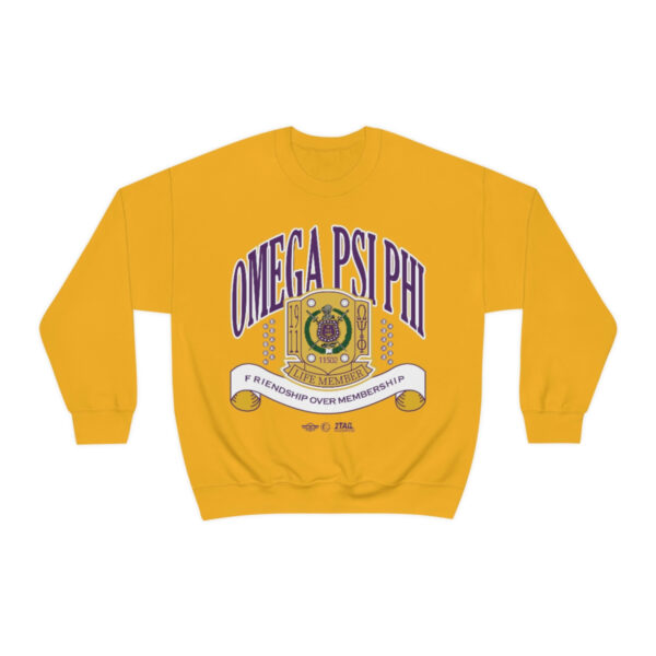 Omega Psi Phi FOM Lifer - Unisex Heavy Blend™ Crewneck Sweatshirt - Image 6