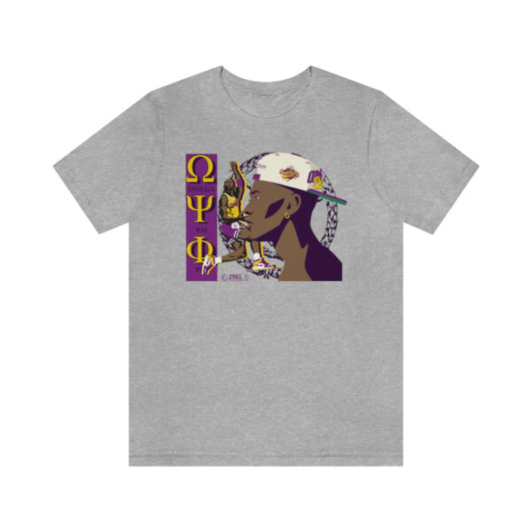 MJ Brotherhood Q2 Omega Psi Phi - Unisex Jersey Short Sleeve Tee - Image 5