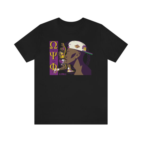 MJ Brotherhood Q2 Omega Psi Phi - Unisex Jersey Short Sleeve Tee - Image 3