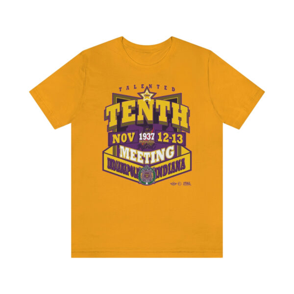 1937 Meeting for the 10th District of Omega Psi Phi- Unisex Jersey Short Sleeve Tee - Image 4