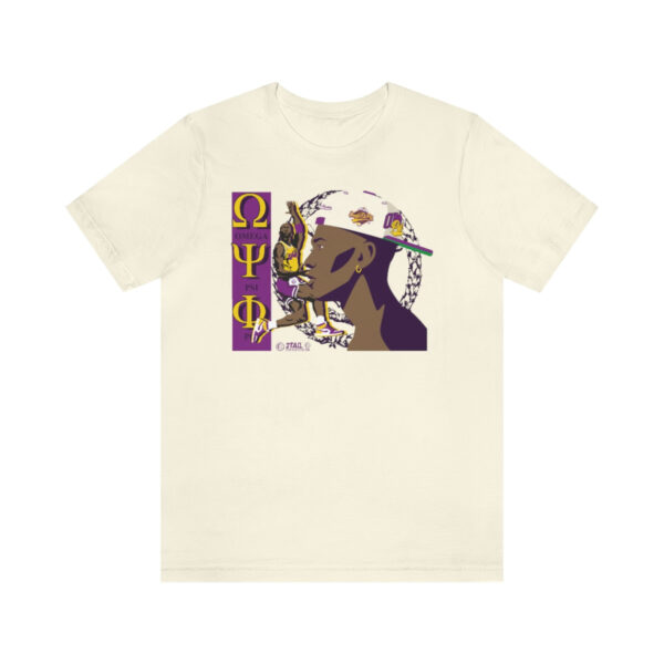 MJ Brotherhood Q2 Omega Psi Phi - Unisex Jersey Short Sleeve Tee - Image 4