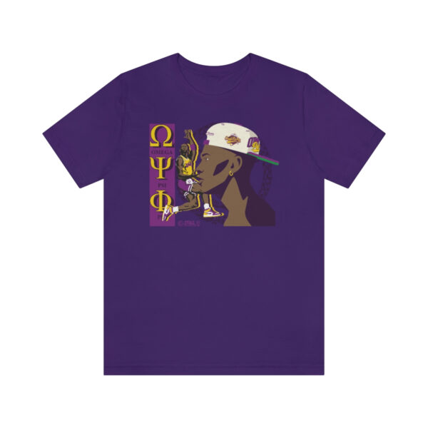 MJ Brotherhood Q2 Omega Psi Phi - Unisex Jersey Short Sleeve Tee - Image 6