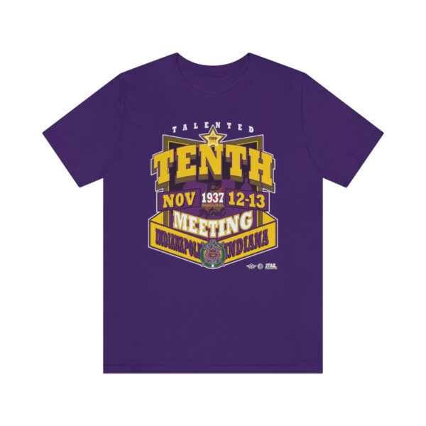 1937 Meeting for the 10th District of Omega Psi Phi- Unisex Jersey Short Sleeve Tee - Image 6