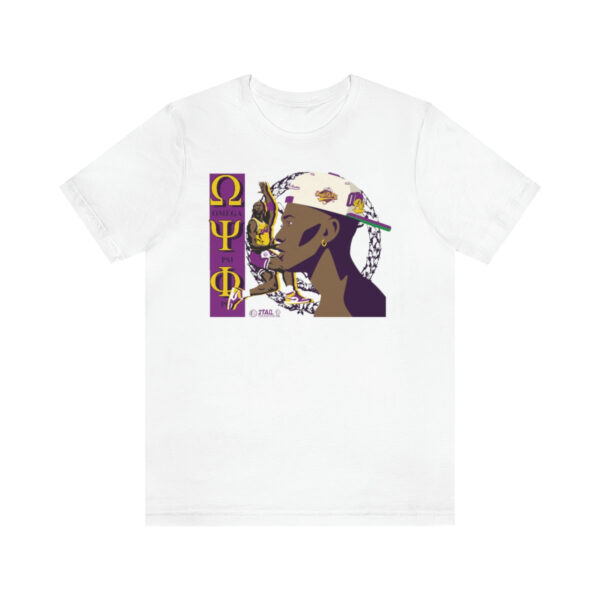 MJ Brotherhood Q2 Omega Psi Phi - Unisex Jersey Short Sleeve Tee - Image 2