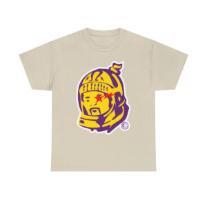 BBQ Head Purple n Gold - Unisex Heavy Cotton Tee