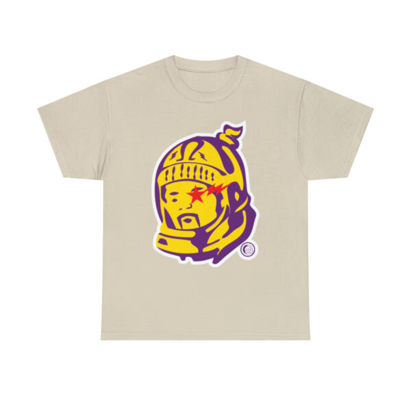 BBQ Head Purple n Gold - Unisex Heavy Cotton Tee
