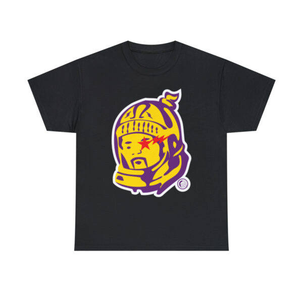 BBQ Head Purple n Gold - Unisex Heavy Cotton Tee - Image 3