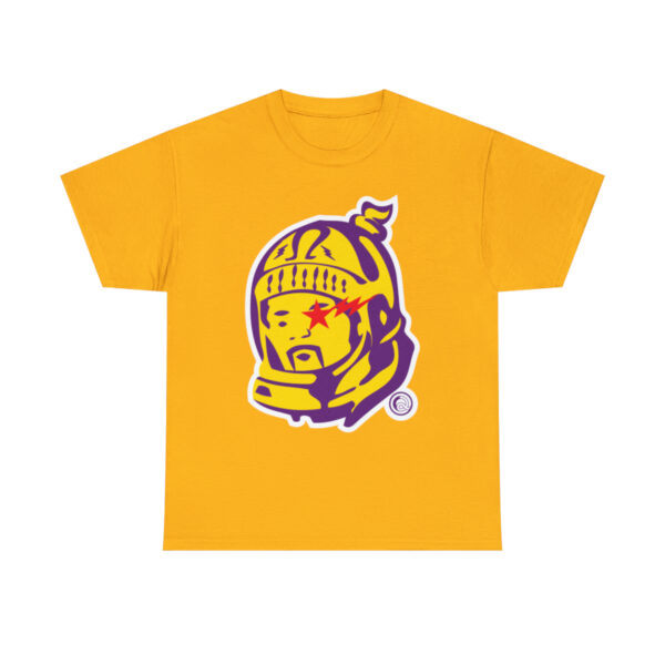 BBQ Head Purple n Gold - Unisex Heavy Cotton Tee - Image 4