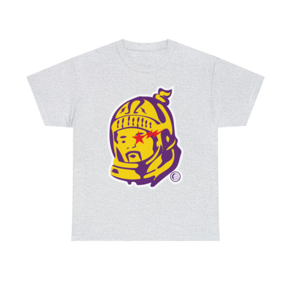 BBQ Head Purple n Gold - Unisex Heavy Cotton Tee - Image 2