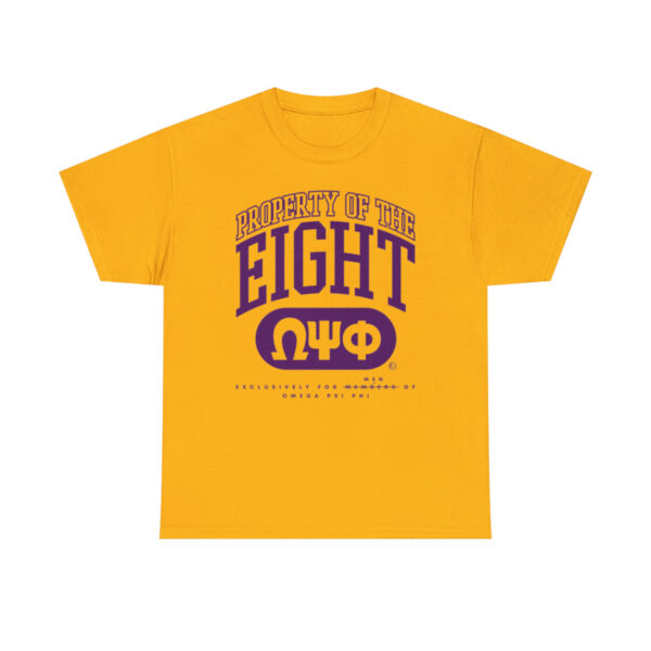 Property of the 8 Omega Psi Phi - Unisex Heavy Cotton Tee - Image 2