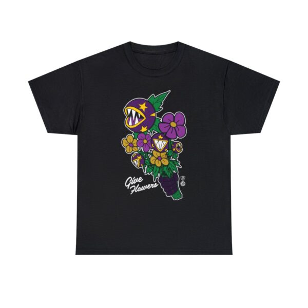 Give Flowers Bro Taylor Colab - Unisex Heavy Cotton Tee - Image 2