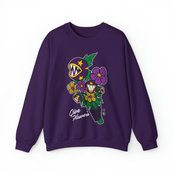 Give Flowers Bro Taylor Colab - Unisex Heavy Blend™ Crewneck Sweatshirt - Image 2