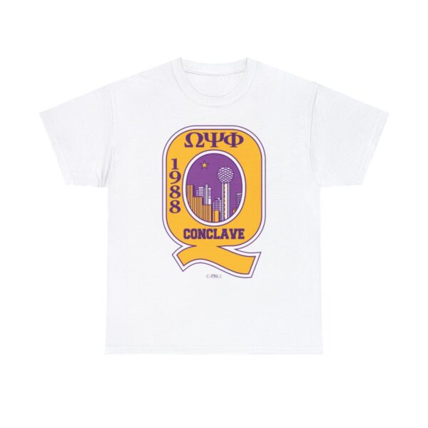 1988 Clave Omega Psi Phi - Unisex Heavy Cotton Tee - Image 2