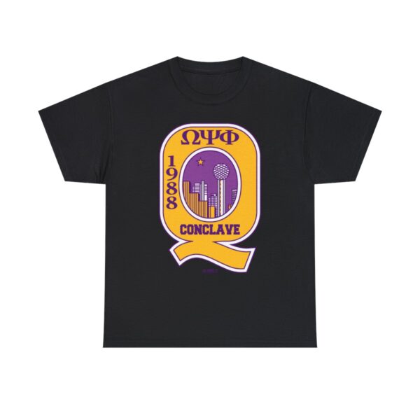 1988 Clave Omega Psi Phi - Unisex Heavy Cotton Tee - Image 3