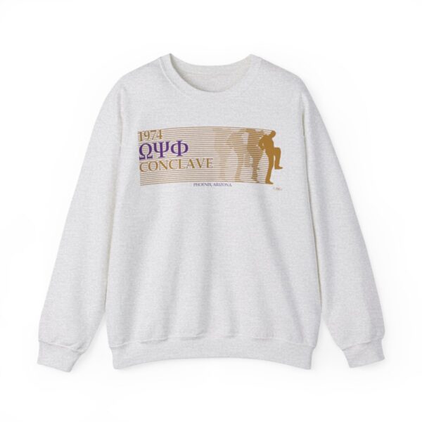 74 Clave Omega Psi Phi - Unisex Heavy Blend™ Crewneck Sweatshirt - Image 3