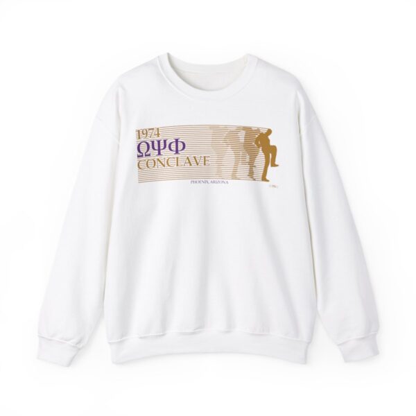 74 Clave Omega Psi Phi - Unisex Heavy Blend™ Crewneck Sweatshirt - Image 2