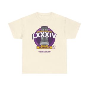 Tampa Clave Emblem LXXXIV Omega Psi Phi - Unisex Heavy Cotton Tee