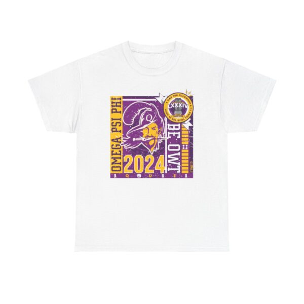 Vintage Buqs Full Clave Omega Psi Phi - Unisex Heavy Cotton Tee - Image 2