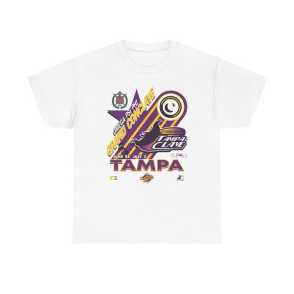 Full Tampa Clave QLB Omega Psi Phi - Unisex Heavy Cotton Tee - Image 2