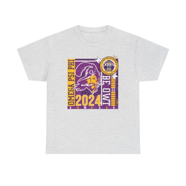 Vintage Buqs Full Clave Omega Psi Phi - Unisex Heavy Cotton Tee - Image 3