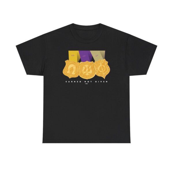 Earned Not Given Omega Psi Phi Gold Medalist -  Unisex Heavy Cotton Tee - Image 4