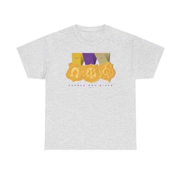 Earned Not Given Omega Psi Phi Gold Medalist -  Unisex Heavy Cotton Tee - Image 3
