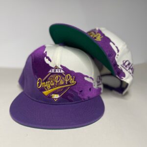 All Star Ques of Omega Psi Phi - Vintage Low Profile Adjustable Strap Splash Baseball Cap