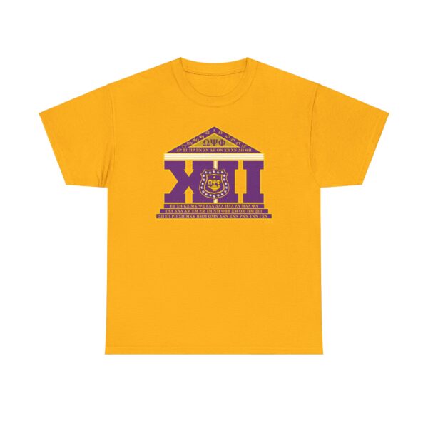 Simple Logo for 12th D of Omega Psi Phi - lUnisex Heavy Cotton Tee - Image 6